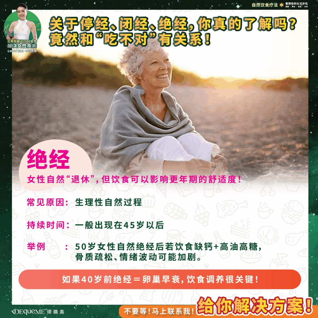 关于停经、闭经、绝经,你真的了解吗?竟然和“吃不对”有关系!